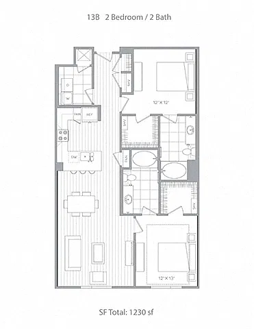 Floor plan B13