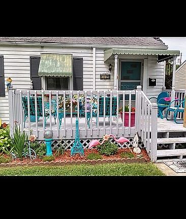 Landscaped front yard