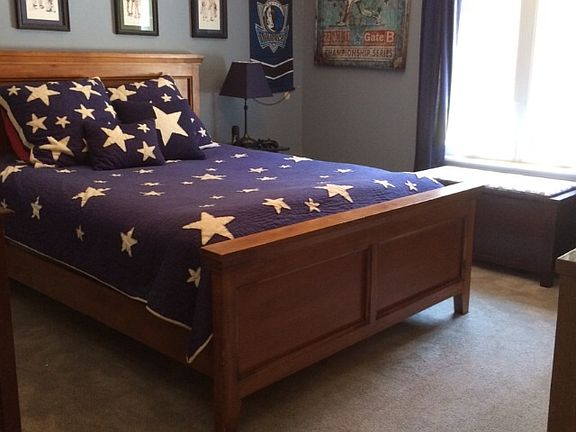 Bedroom with walk-in closet