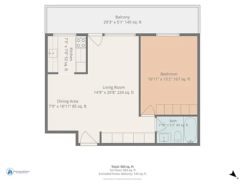 Floor plan 1 Bedroom