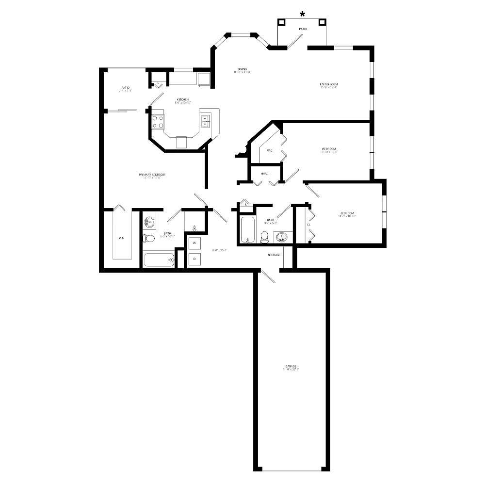 Floor plan C1 Garage- Lower