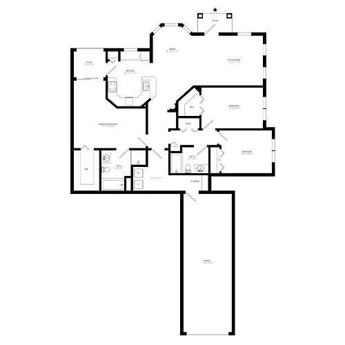 Floor plan C1 Garage- Lower