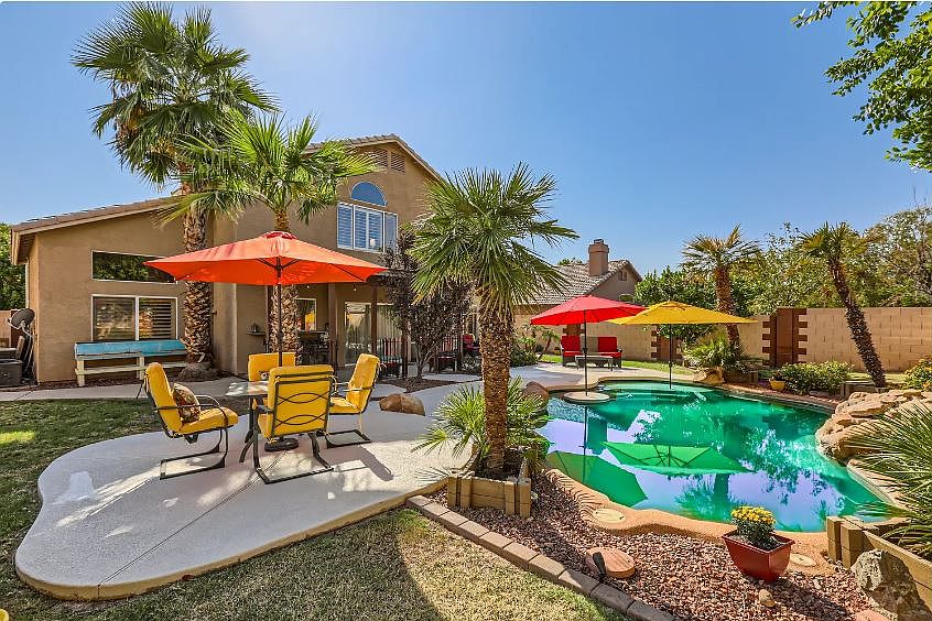 Backyard for entertainment. Seating inside the pool, Water fountain for better experience.