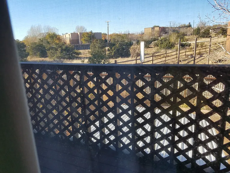 View from balcony in master bedroom