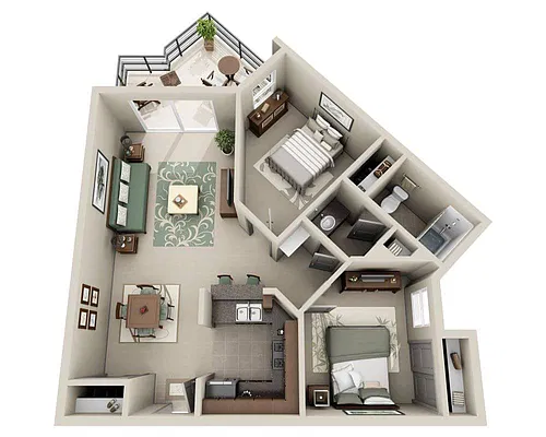 Floor plan Wild WInd (B1B)