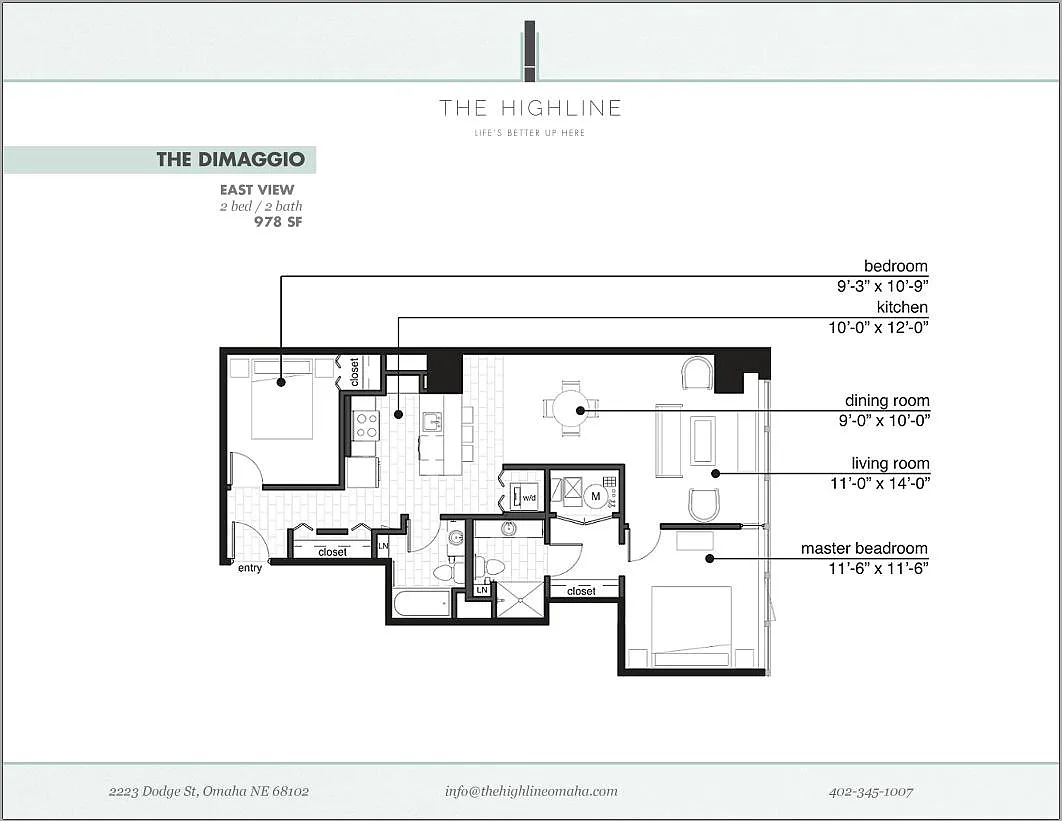 Floor plan DiMaggio 301