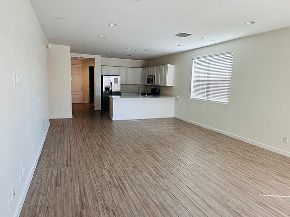 Living area with wooden tiles