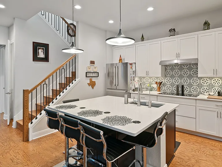Lots of storage in the well-designed kitchen