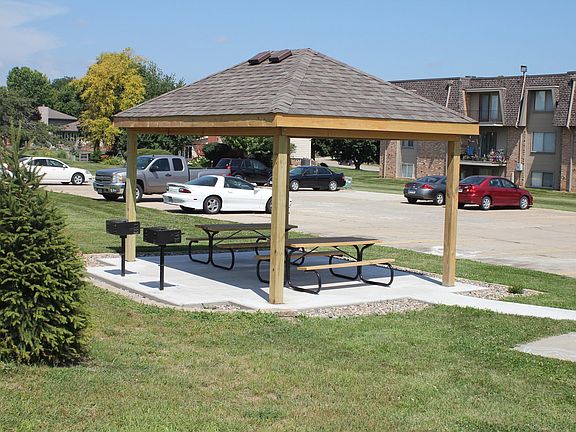 Outdoor grilling area