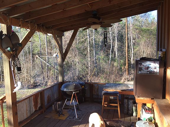 Grilling area on back deck