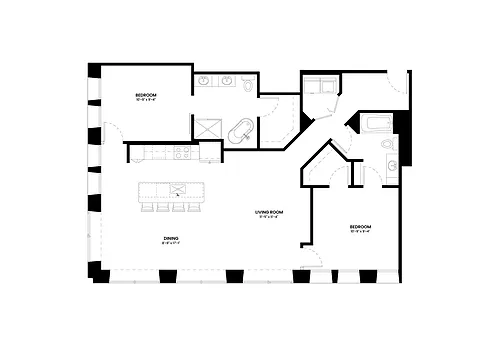 Floor plan B3