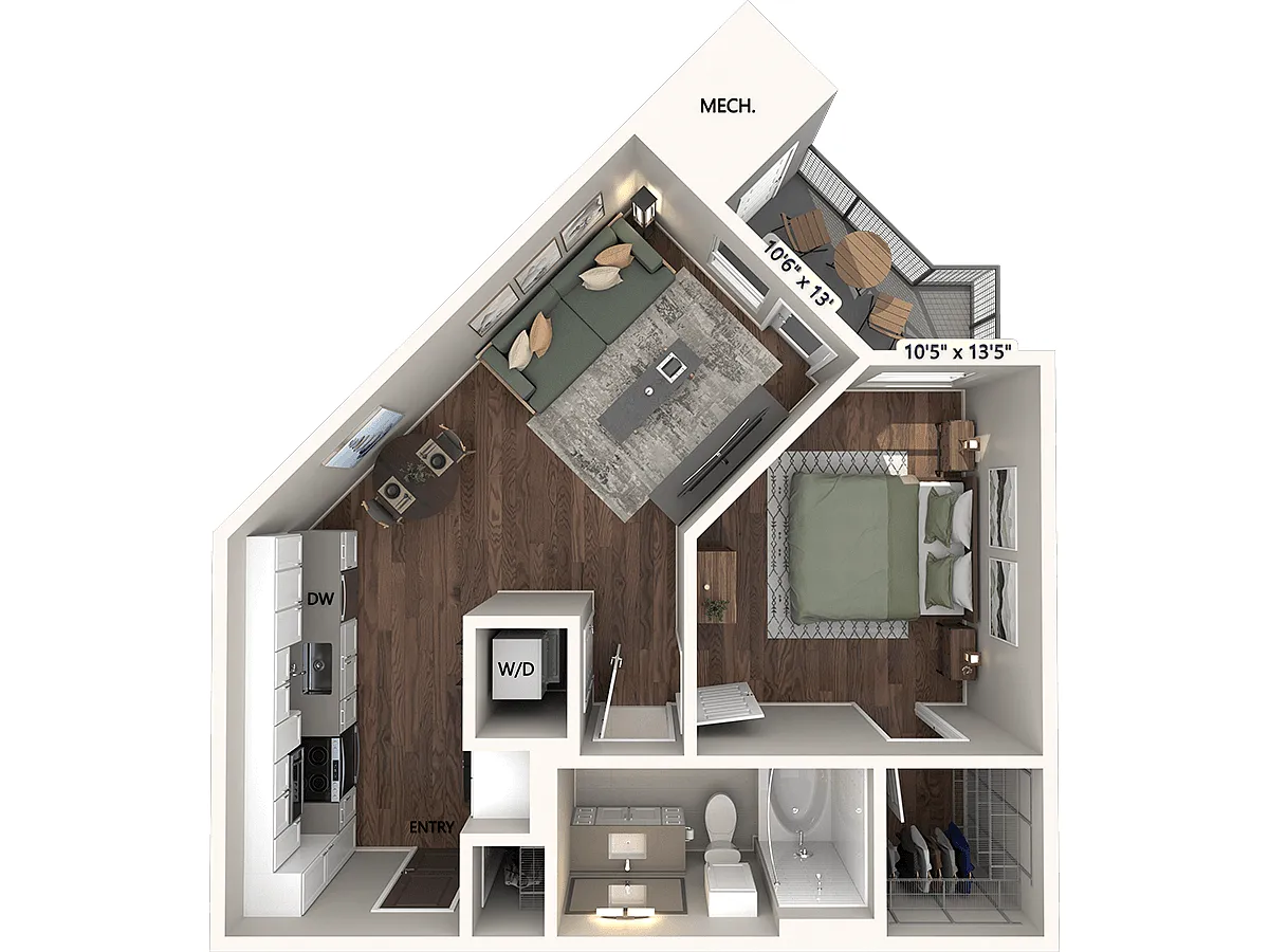 Floor plan A1 - Finish Package 2
