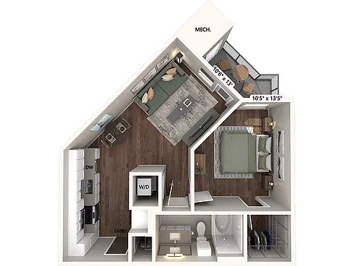 Floor plan A1 - Finish Package 2