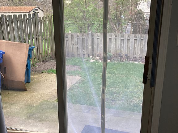 Fenced in back yard