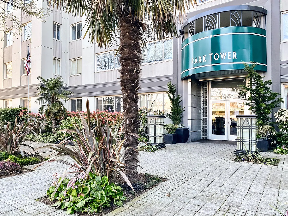 Park Tower Entrance - Park Tower Apartments