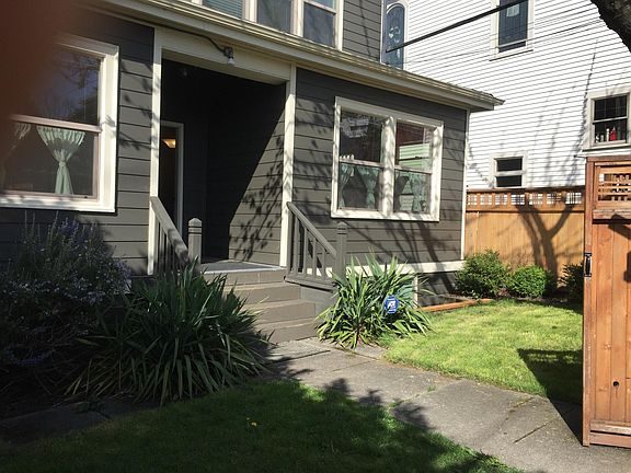 Private fenced front yard