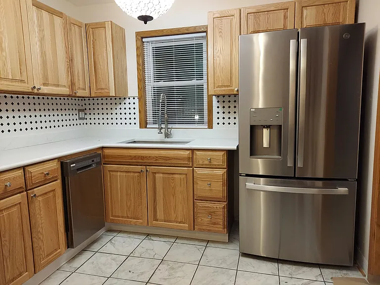 Kitchen view from across room