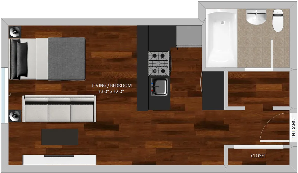 Floor plan Independence Studio