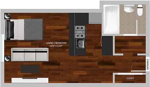 Floor plan Independence Studio