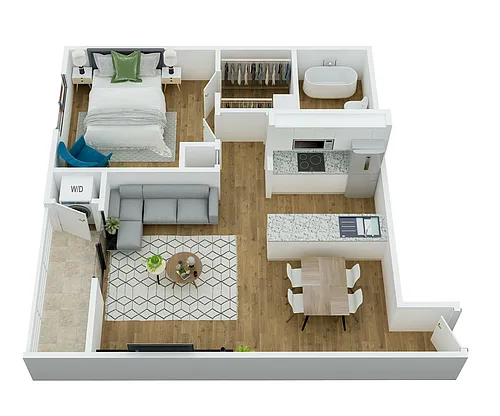 Floor plan A3-Fully Renovated