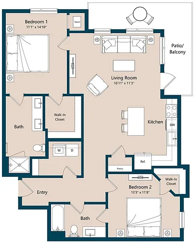 Floor plan B8