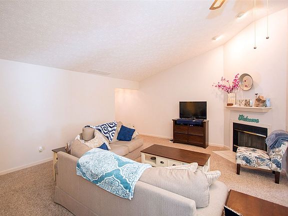 Neutral carpet throughout home