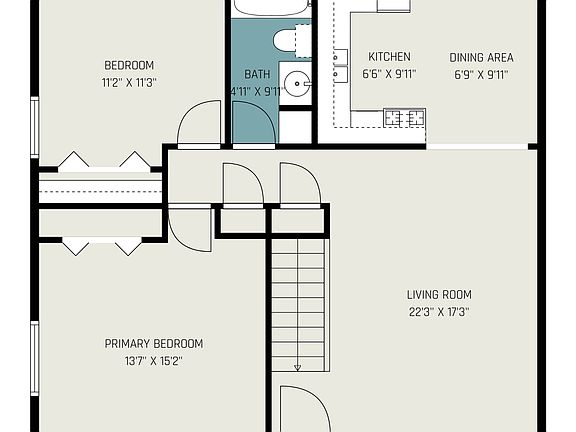 Main level floor plan