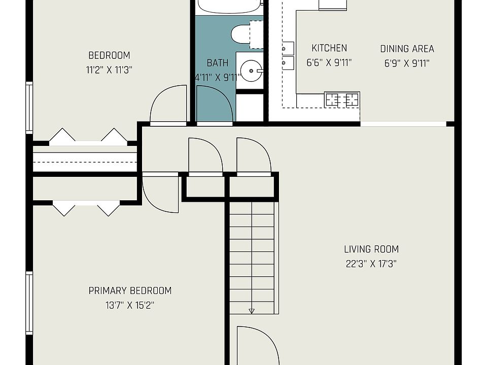 Main level floor plan