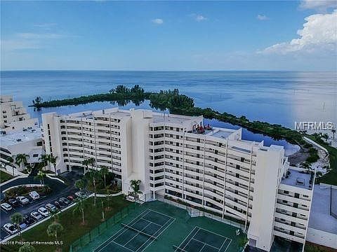 Gulf Island Beach and Tennis Association II South view with tennis & pickleball courts.