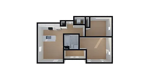 Floor plan Superior 2 Bed
