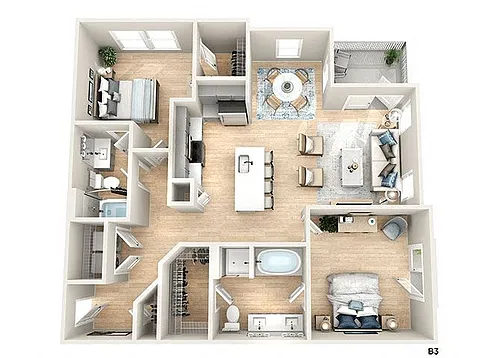Floor plan B3
