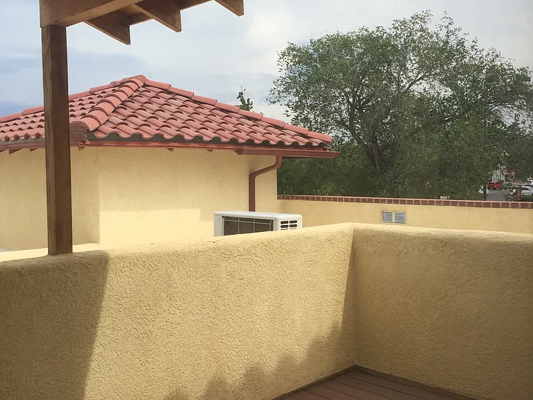1 of 3 large decks/patios with view of mountains