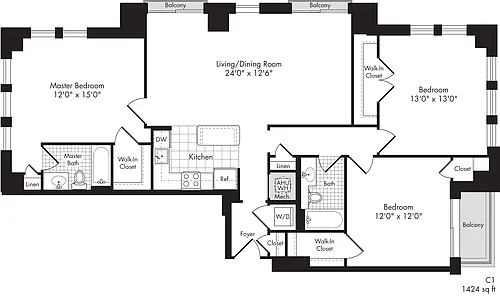 Floor plan C1