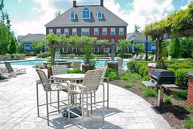 Pool area grill