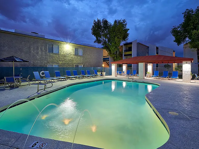 Resort Style Pool with BBQ Grills