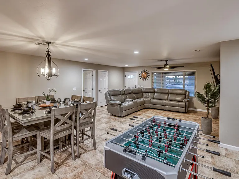 Expansive great room layout ideal for entertaining, relaxing, or family gatherings.