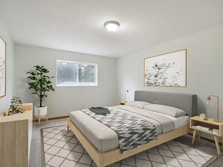Bedroom 2. This image shows a virtually furnished space. Bedrooms come unfurnished.