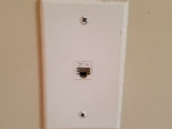 House has Cat5 data 4 jacks