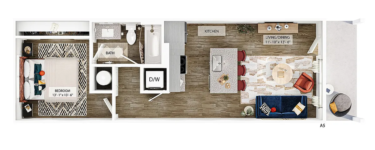Floor plan A5-HC