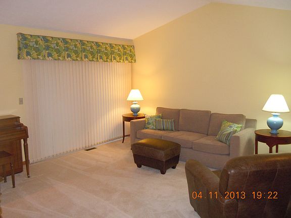 Vaulted living room