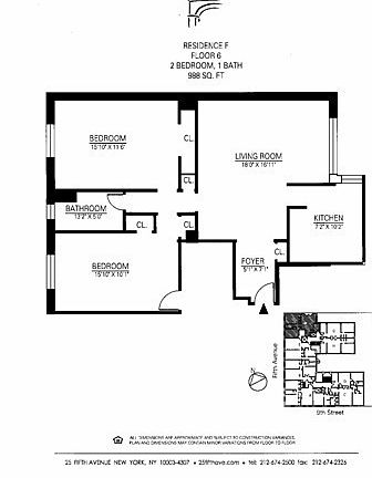 2nd image of 25 5th Ave APT 10F