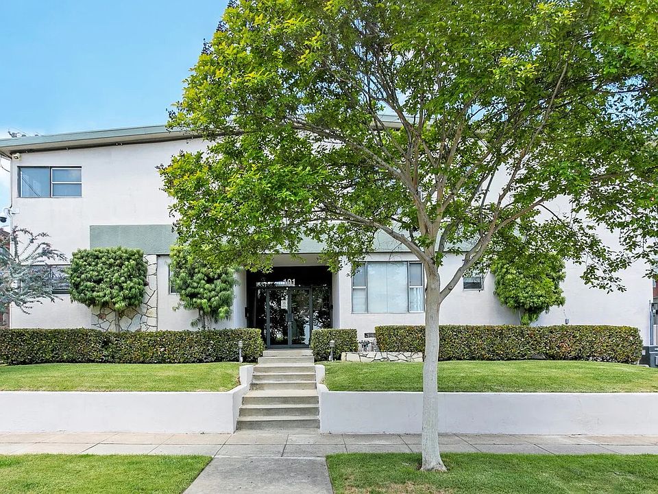 Building front view with intercom system