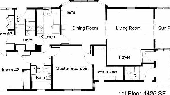 1st Floor Plan-Apt 1