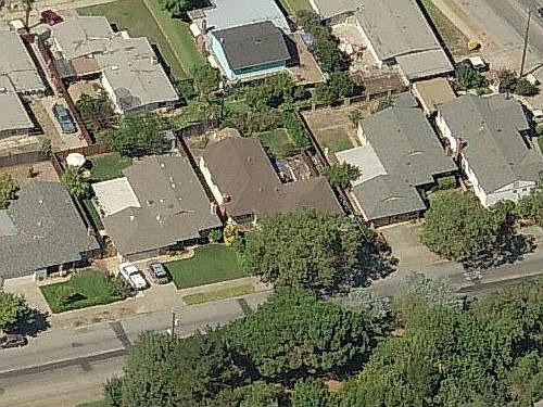 Aerial overview of neighborhood, summer 2005.