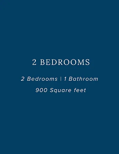 Floor plan 2 Bedroom 1 Bathroom