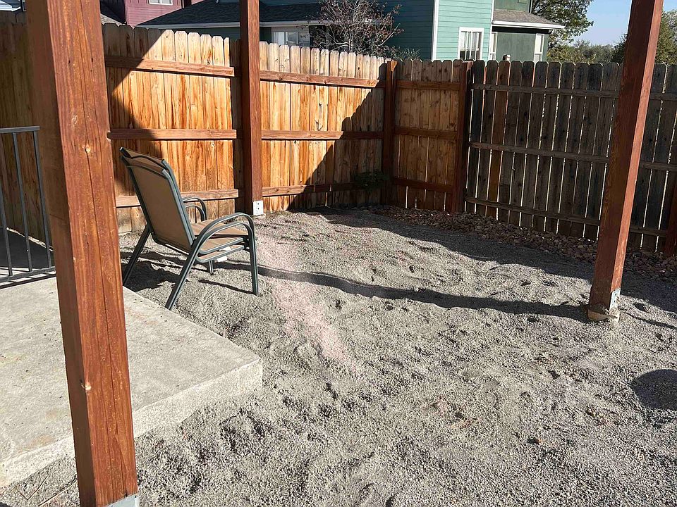 Private yard.