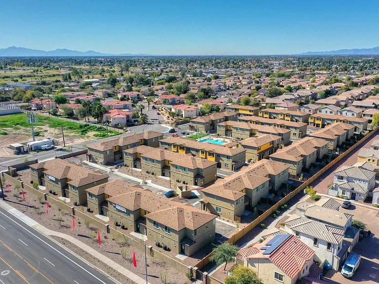 Aerial View Of San Vicente Townhomes