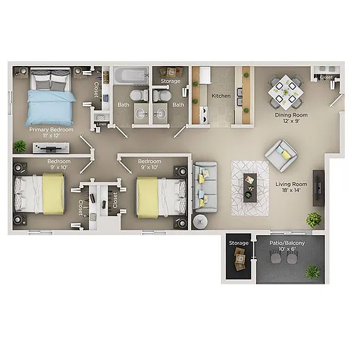 Floor plan Renovated Upper Flat III