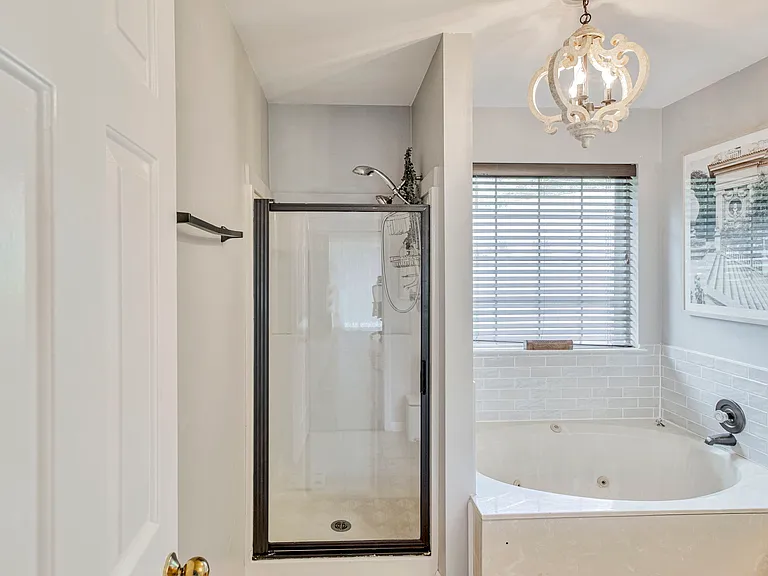 Jetted tub available within master bathroom!