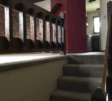 Looking from the front door